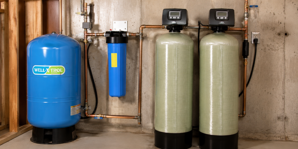 Best water filter for well water system with pressure tank and filtration tanks